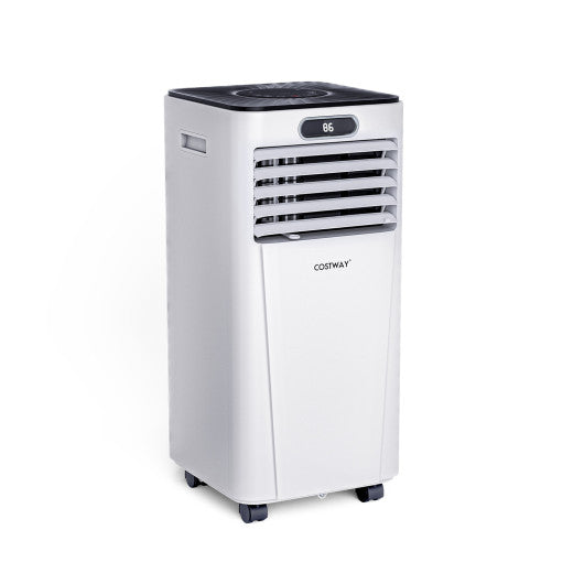 10000 BTU 4-in-1 Portable Air Conditioner with Dehumidifier and Fan Mode-Dark Blue - Set Shop and Smile