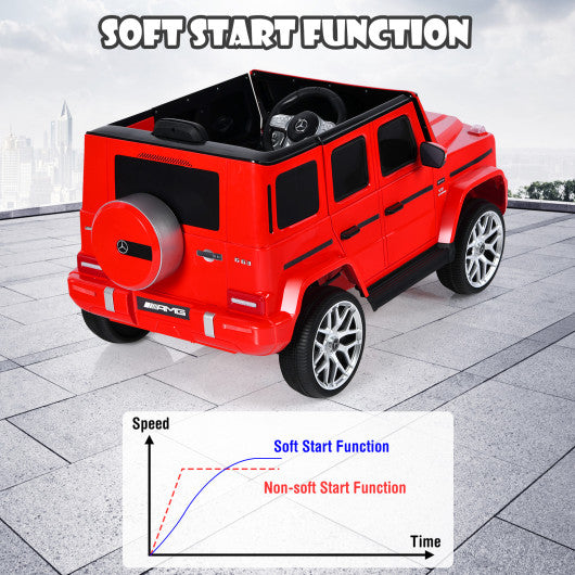 12V Mercedes-Benz G63 Licensed Kids Ride On Car with Remote Control-Red - Set Shop and Smile
