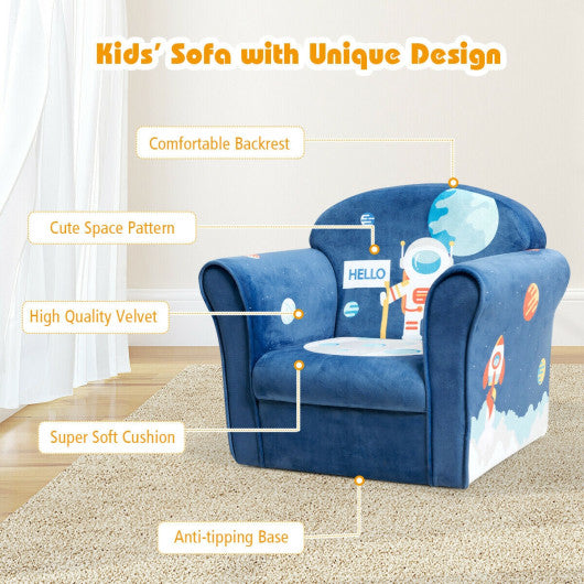 Kids Armrest Lion Upholstered Sofa - Set Shop and Smile