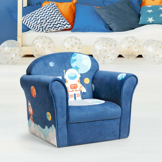 Kids Armrest Lion Upholstered Sofa - Set Shop and Smile