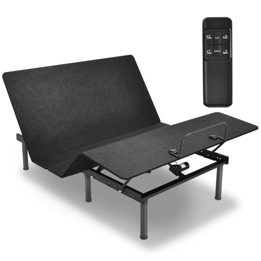 Queen Size Adjustable Bed Base Frame with Wireless Remote Control - Set Shop and Smile