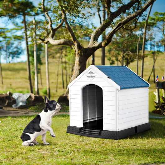 Plastic Waterproof Ventilate Pet Puppy House - Set Shop and Smile