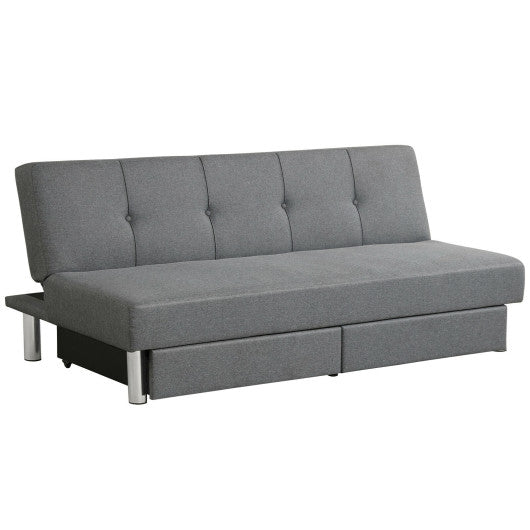 3-Seat Convertible Sofa Bed with 2 Large Drawers and 3 Adjustable Angles - Set Shop and Smile