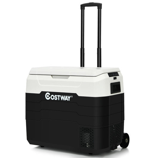 42 QT Portable Dual-Zone Car Refrigerator-White - Set Shop and Smile