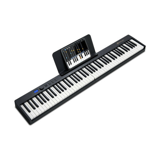 88-Key Foldable Digital Piano with MIDI and Wireless BT-Black - Set Shop and Smile