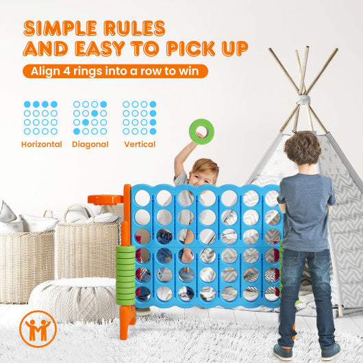 2.5ft 4-to-Score Giant Game Set-Orange - Set Shop and Smile