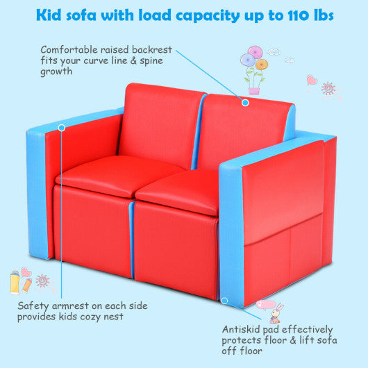 Multi-functional Kids Sofa Table Chair Set - Set Shop and Smile