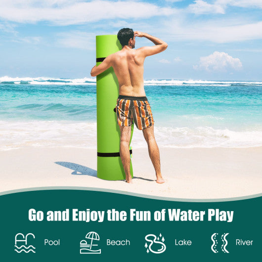 12 x 6 Feet 3 Layer Floating Water Pad-Blue - Set Shop and Smile