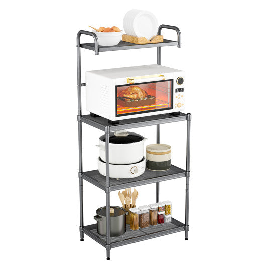 4-Tier Baker’s Rack Stand Shelves Kitchen Storage Rack Organizer - Set Shop and Smile