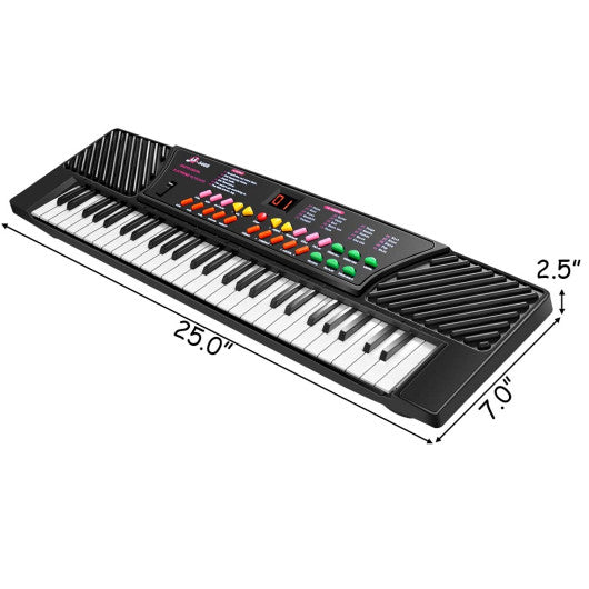 54 Keys Kids Electronic Music Piano - Set Shop and Smile