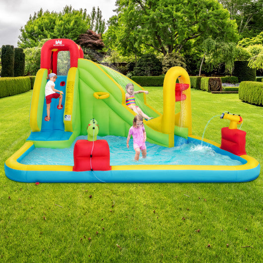 Outdoor Inflatable Water Bounce House with 480W Blower - Set Shop and Smile