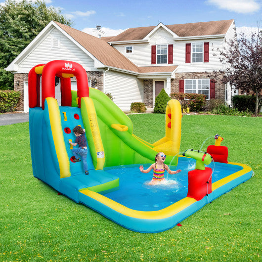Outdoor Inflatable Water Bounce House with 480W Blower - Set Shop and Smile