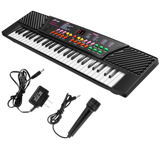 54 Keys Kids Electronic Music Piano - Set Shop and Smile