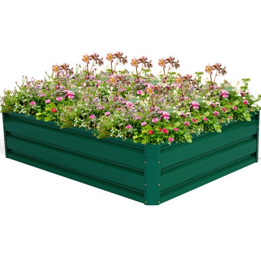 40 Inch x 32 Inch Patio Raised Garden Bed for Vegetable Flower Planting - Set Shop and Smile