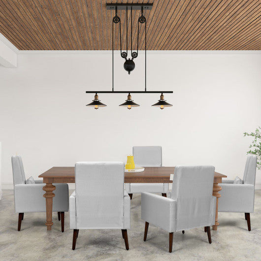 2-in-1 Fabric Upholstered Rocking Chair with Pillow-Light Gray - Set Shop and Smile