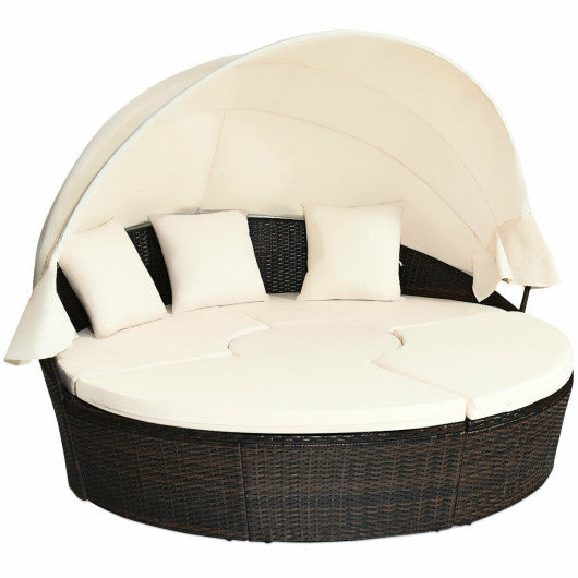 Outdoor Daybed with Retractable Canopy - Set Shop and Smile