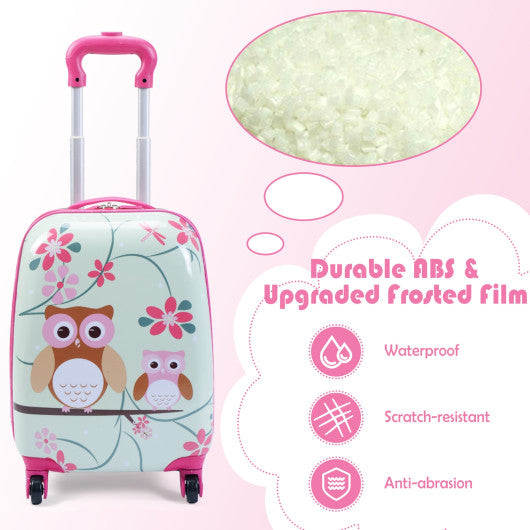 2 pcs Kids Luggage Set 12" Backpack & 16" Rolling Suitcase - Set Shop and Smile