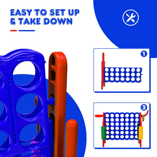 2.5ft 4-to-Score Giant Game Set-Red - Set Shop and Smile