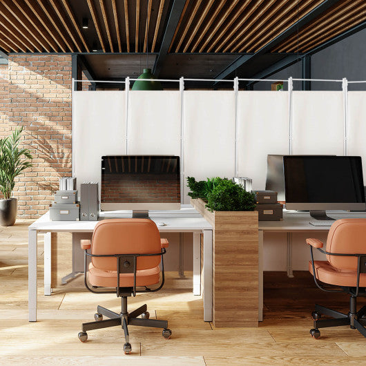 6-Panel Room Divider Folding Privacy Screen -Black - Set Shop and Smile