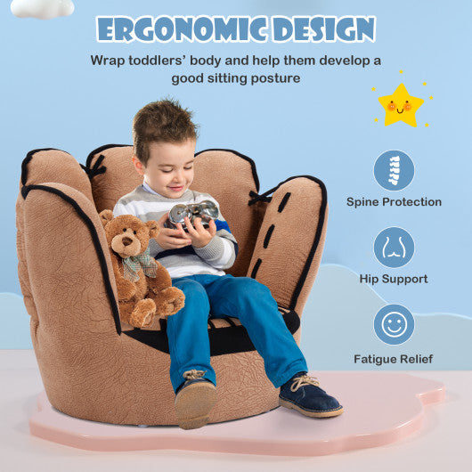 Household Five Fingers Baseball Glove Shaped Kids Leisure Upholstered Sofa - Set Shop and Smile