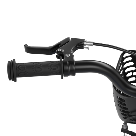 18 Feet Kid's Bike with Removable Training Wheels-Black & White - Set Shop and Smile