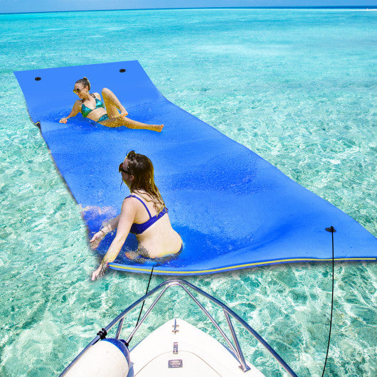 3 Layer Floating Water Pad Foam Mat-Yellow - Set Shop and Smile