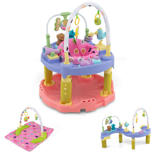 3-in-1 Baby Activity Center with 3-position for 0-24 Months-Green - Set Shop and Smile