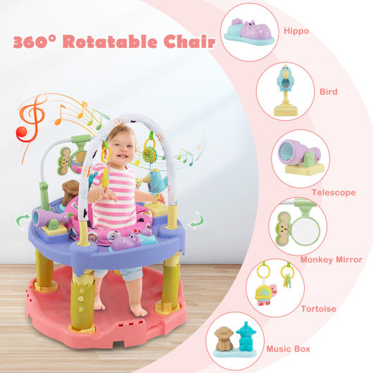 3-in-1 Baby Activity Center with 3-position for 0-24 Months-Green - Set Shop and Smile