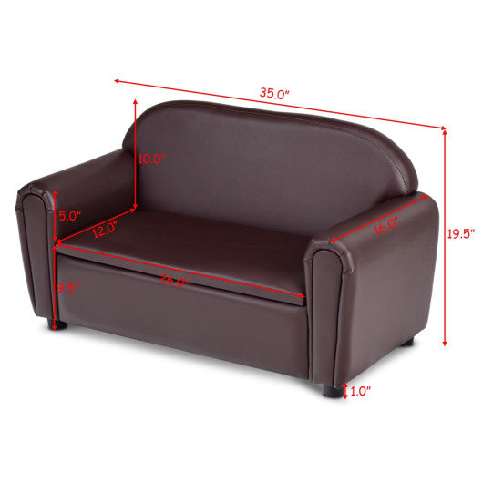 Kids Sofa Armrest Chair with Storage Function - Set Shop and Smile
