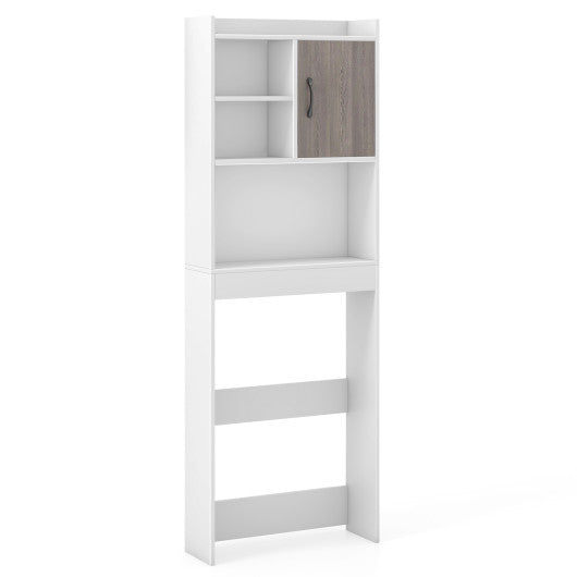 4-Tier Space-saving Toilet Sorage Cabinet with Open Shelves - Set Shop and Smile