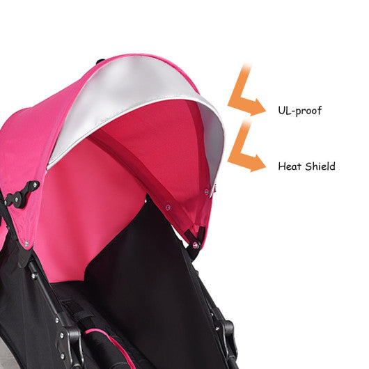 Folding Lightweight Baby Toddler Umbrella Travel Stroller-Pink - Set Shop and Smile