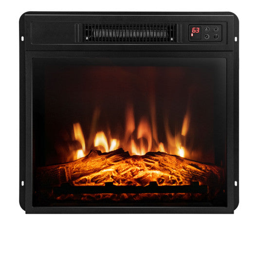 18 Inch Electric Fireplace Inserted with Adjustable LED Flame - Set Shop and Smile