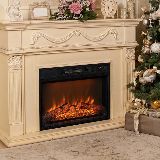 18/23 Inch Electric Fireplace Inserted with Adjustable LED Flame-22.5 inches - Set Shop and Smile