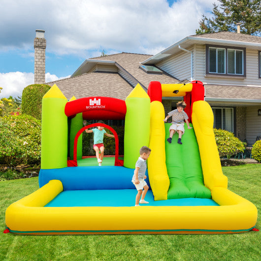 Outdoor Inflatable Bounce House with 480 W Blower - Set Shop and Smile
