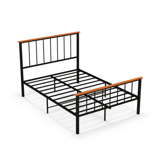 Full/Queen Bed Frame with Headboard and Footboard-Full Size - Set Shop and Smile