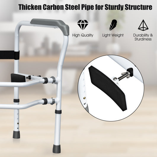 Steel Safety Toilet Rail with Created Fixable Clamp - Set Shop and Smile