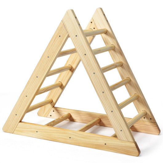 Wooden Triangle Climber for Toddler Step Training - Set Shop and Smile