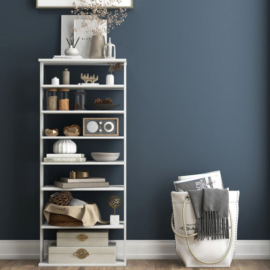 7 Tiers Vertical Shoe Rack for Front Door-White - Set Shop and Smile
