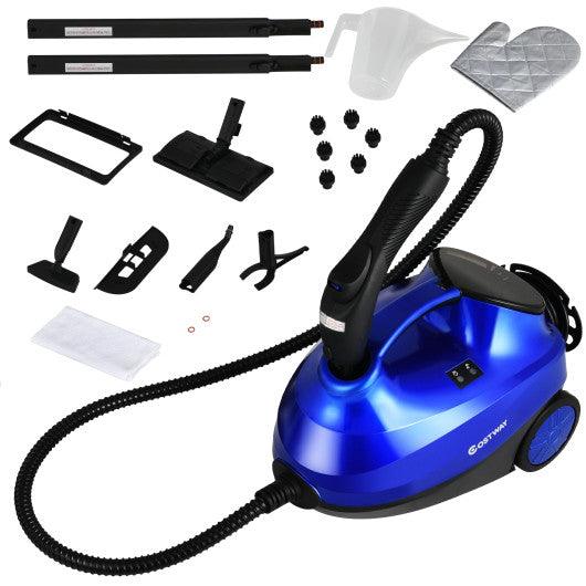 2000W Heavy Duty Multi-purpose Steam Cleaner Mop with Detachable Handheld Unit-Blue at Set Shop and Smile