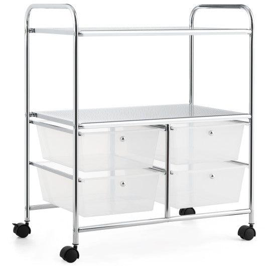 10 Drawer Rolling Storage Cart Organizer-Clear at Set Shop and Smile