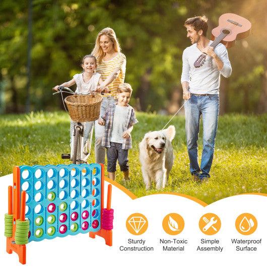 4 in A Row 4-to-Score Giant Jumbo Game Set for Family Party Holiday at Set Shop and Smile