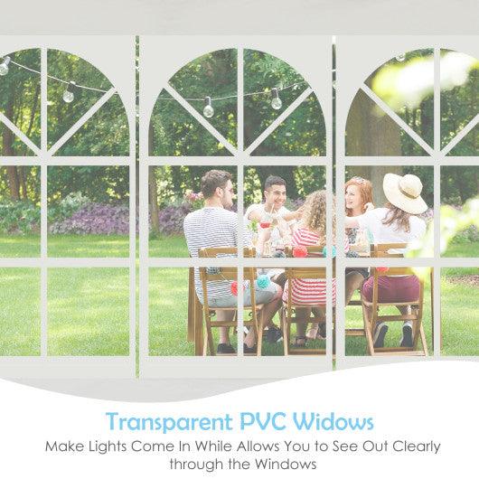 10 x 30 Feet Canopy Tent with 5 Removable Sidewalls for Party Wedding at Set Shop and Smile