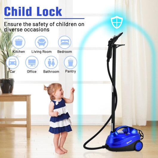 2000W Heavy Duty Multi-purpose Steam Cleaner Mop with Detachable Handheld Unit-Blue at Set Shop and Smile