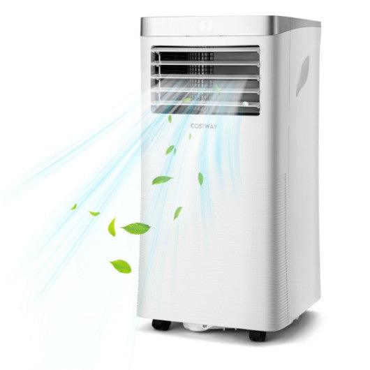 8000 BTU 3-in-1 Portable Air Conditioner with Remote Control-White at Set Shop and Smile