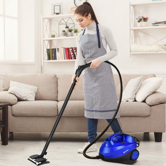 2000W Heavy Duty Multi-purpose Steam Cleaner Mop with Detachable Handheld Unit-Blue at Set Shop and Smile