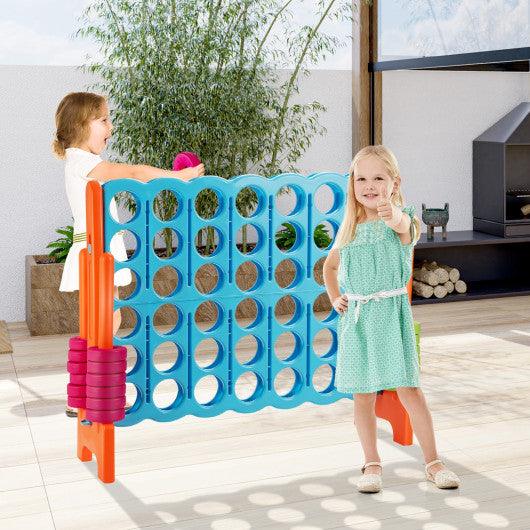 4 in A Row 4-to-Score Giant Jumbo Game Set for Family Party Holiday at Set Shop and Smile