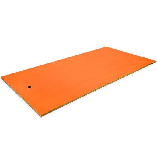 12 x 6 Feet 3 Layer Floating Water Pad-Orange at Set Shop and Smile