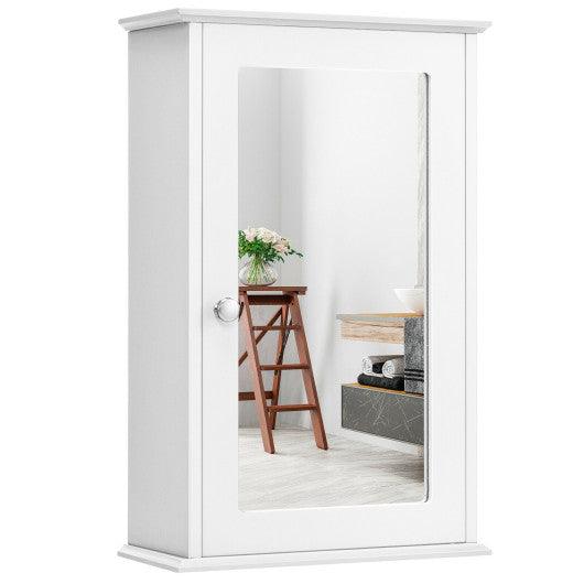 Bathroom Wall Cabinet with Single Mirror Door at Set Shop and Smile