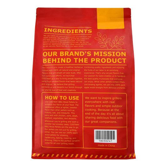 20 Pounds Apple Wood Pellets 100% All-Natural for Pellet Grills at Set Shop and Smile