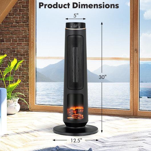 1500W PTC Fast Heating Space Heater for Indoor Use-Black at Set Shop and Smile